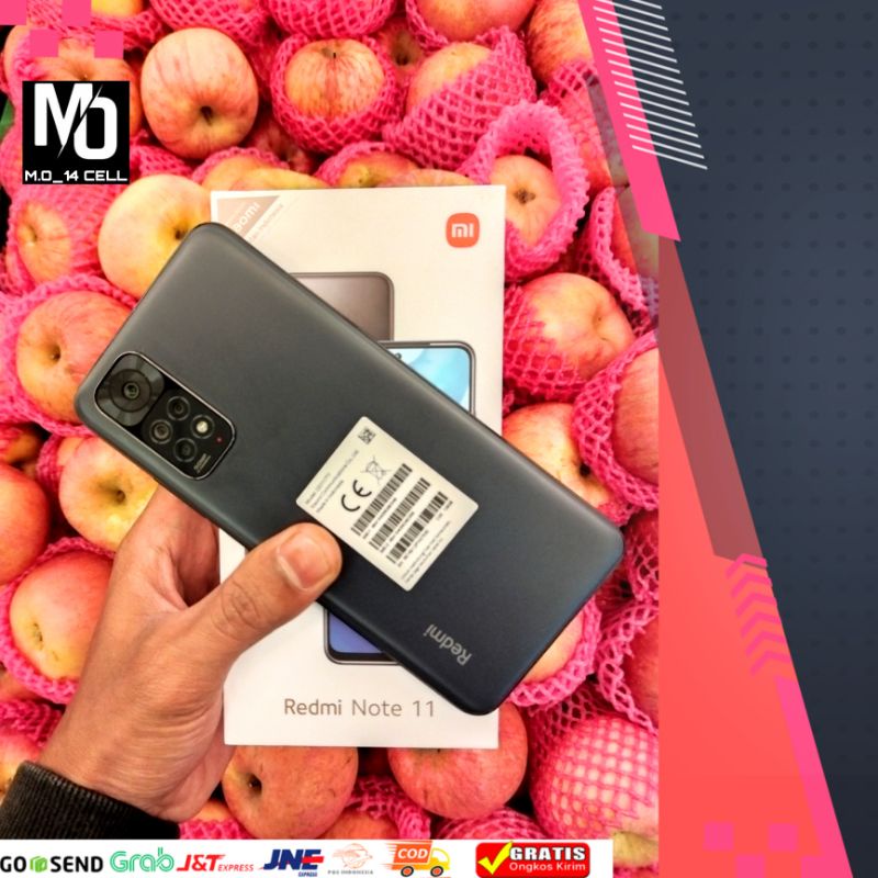 XIAOMI REDMI NOTE 11 RAM 6+2GB/128GB SECOND LENGKAP MULUS NO MINUS ORIGINAL 100℅ FULL SETT