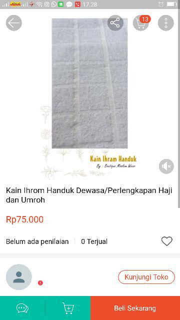 Kain Ihrom Handuk Dewasa/perlengkapan Haji Dan Umroh