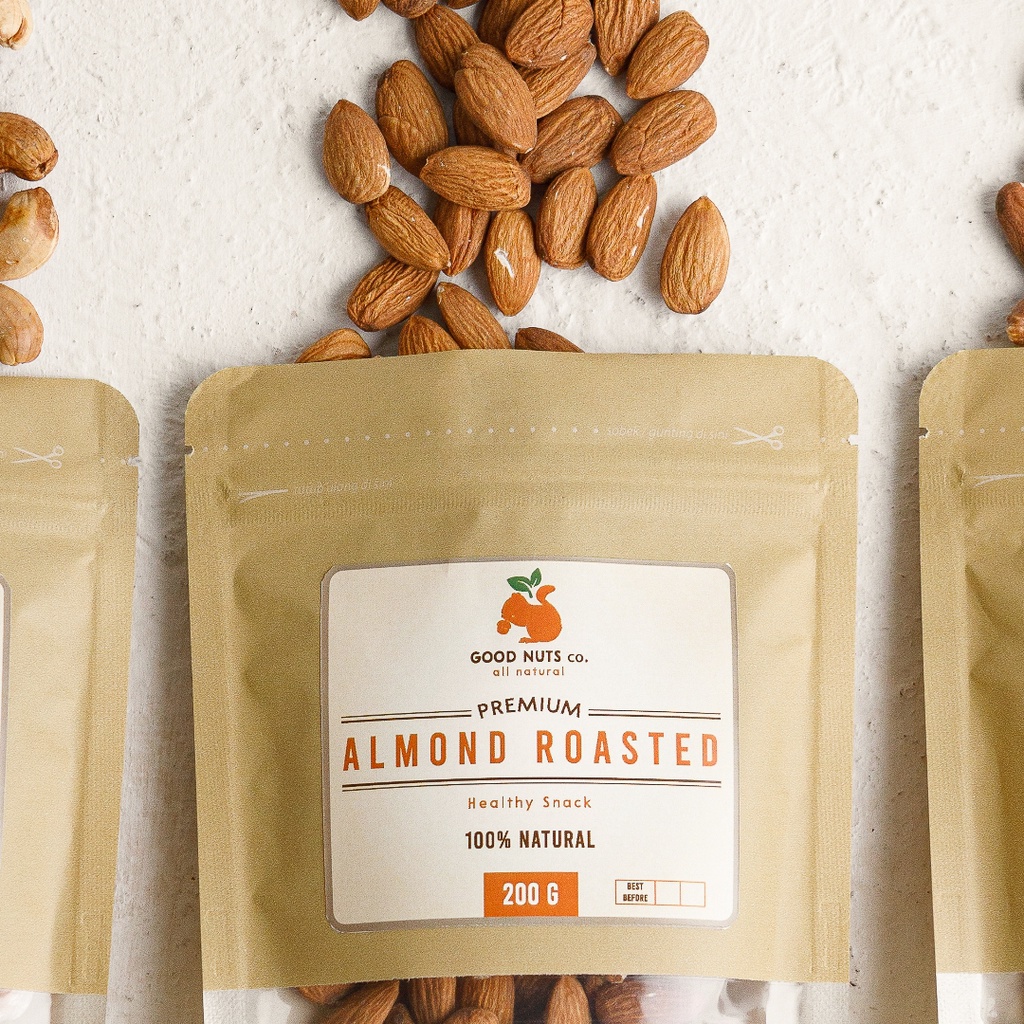 

Almond nuts 500gr/200gr (roasted) / kacang almond panggang