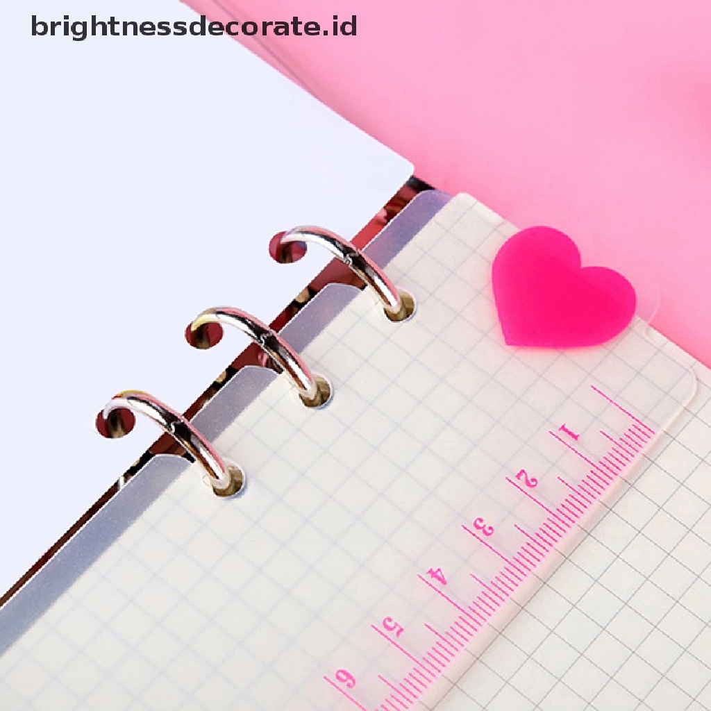 (birth) Penggaris Agenda / Loose Leaf 6 Lubang Ukuran A5 / A6 Bahan PVC