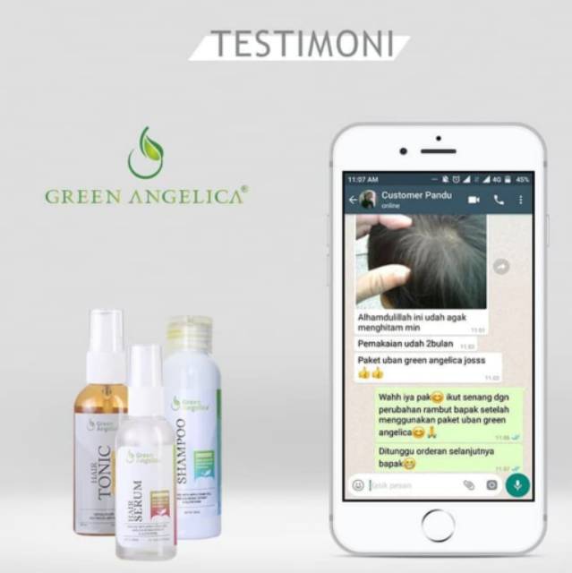 Green Angelica Paket Penghitam Rambut