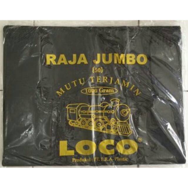Kantong Plastik Kresek Loco Hitam Jumbo ukuran 50