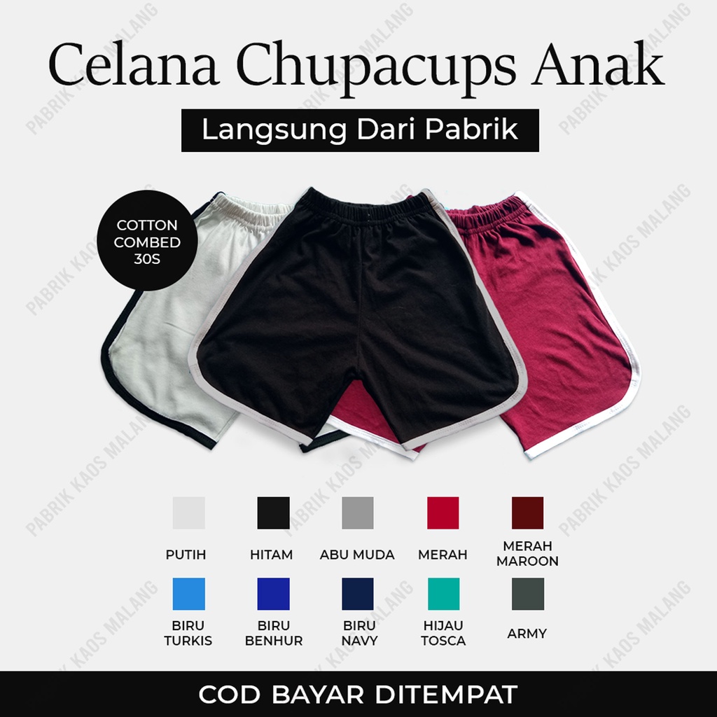 Celana Chupacups Combed 30s Anak Laki-Laki / Celana Kolor Anak / Kolor Laki / Kolor Anak