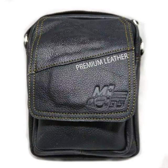 Tas Selempang Pria Kulit Asli Untuk menyimpang HP Dompet dan Keperluan sehari hari