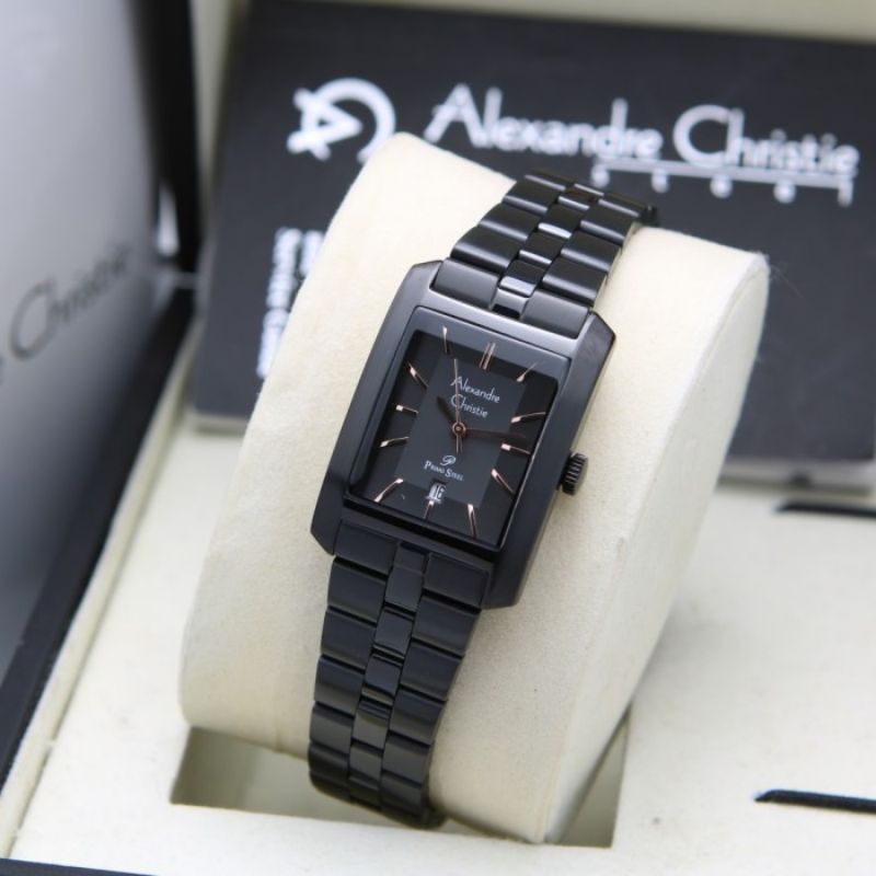 jam tangan alexandre christie 1019 wanita - full black