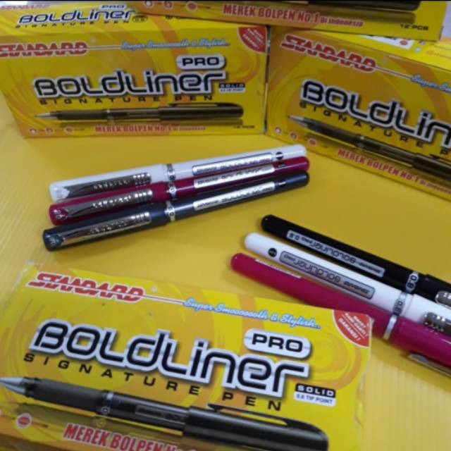 Ballpoint Standard 0.8 / Signature Pen Boldliner Pro / Sign Pen / Pulpen / Bolpen / Bolpen