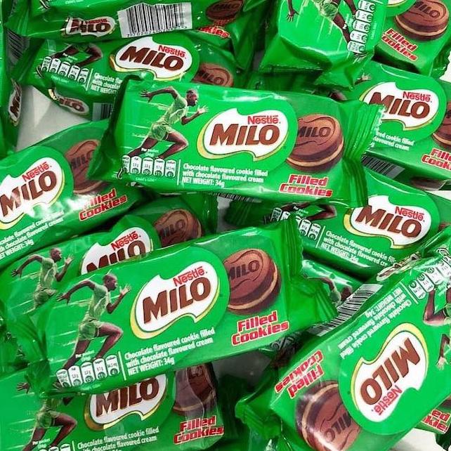 

[NK628] Milo Cookies Sandwich Filled Chocolate Milk Singapore Biskuit Biscuit 34gr CHOCO [sw -273]