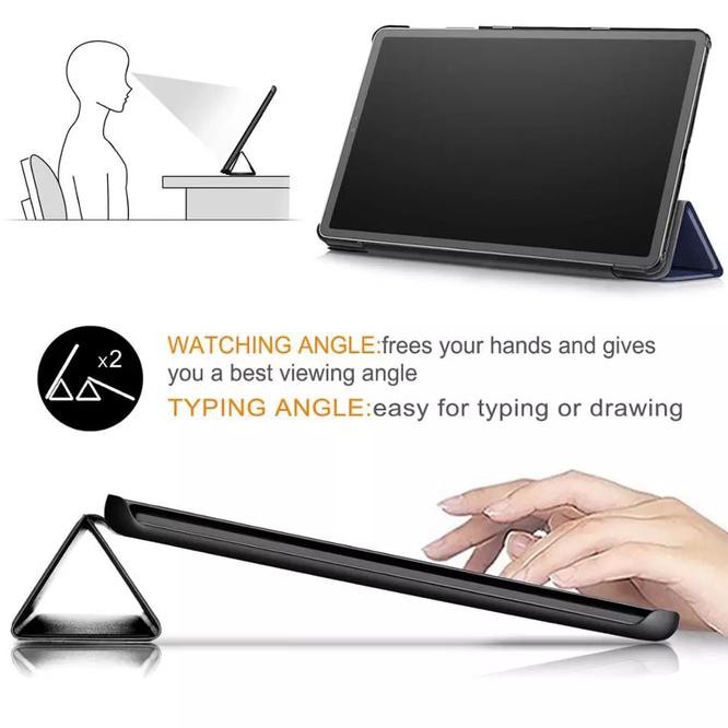 vm2f case samsung tab a s pen 2019 8" smartcase tab a 2019 8 inch s pen - biru jd2o