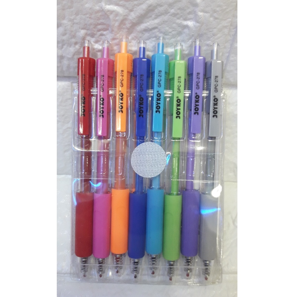 

Ballpoint warna Joyko Bolpen warna Joyko GPC-278 / pulpen warna joyko 8 warna / Pen warna-warni