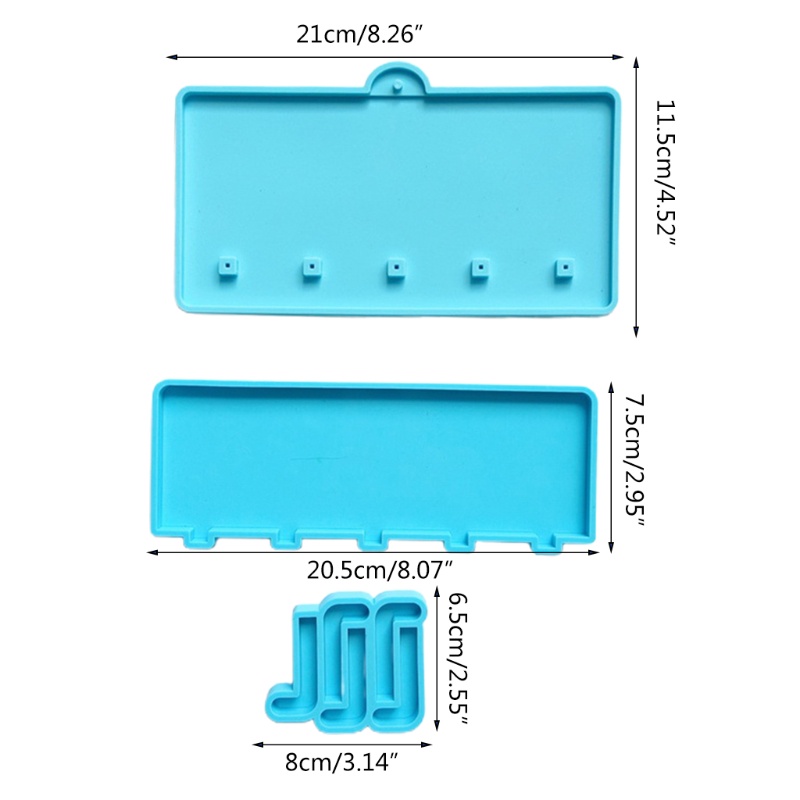 Siy 1 Set Cetakan Resin Epoksi Bahan Silikon Untuk Kerajinan Tangan Diy