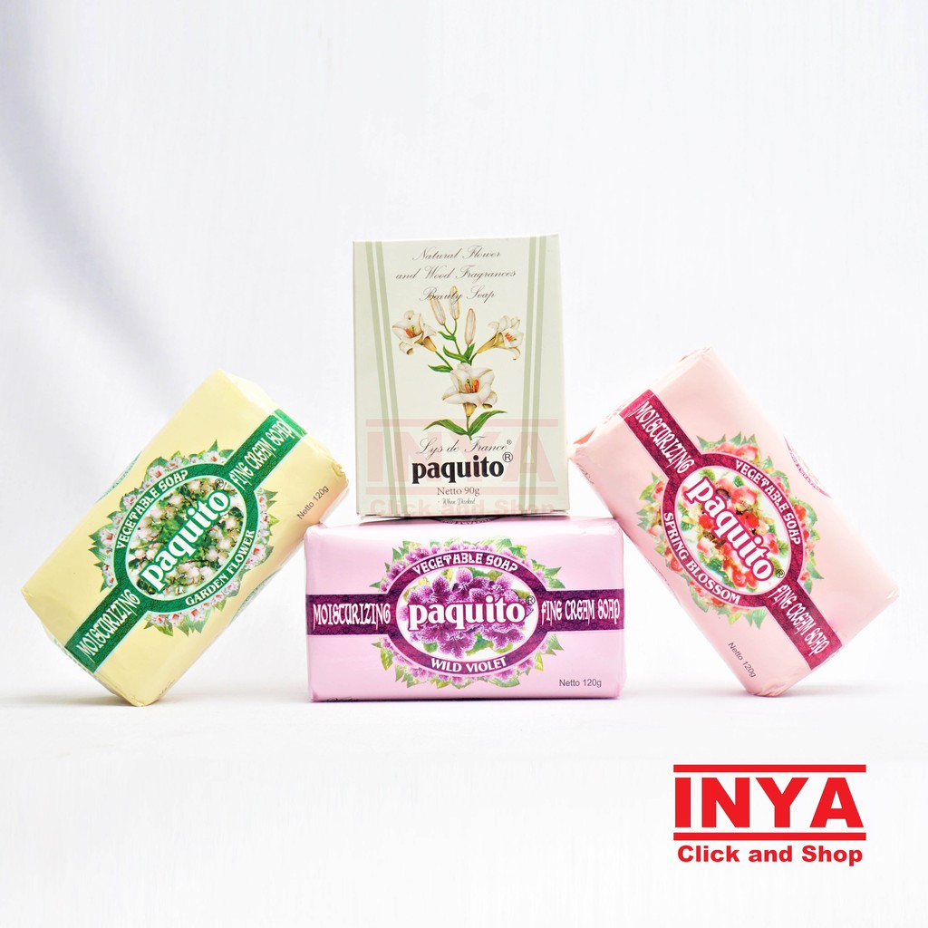 PAQUITO SPRING WILD VIOLET VEGETABLE SOAP 120gr - Sabun Batang