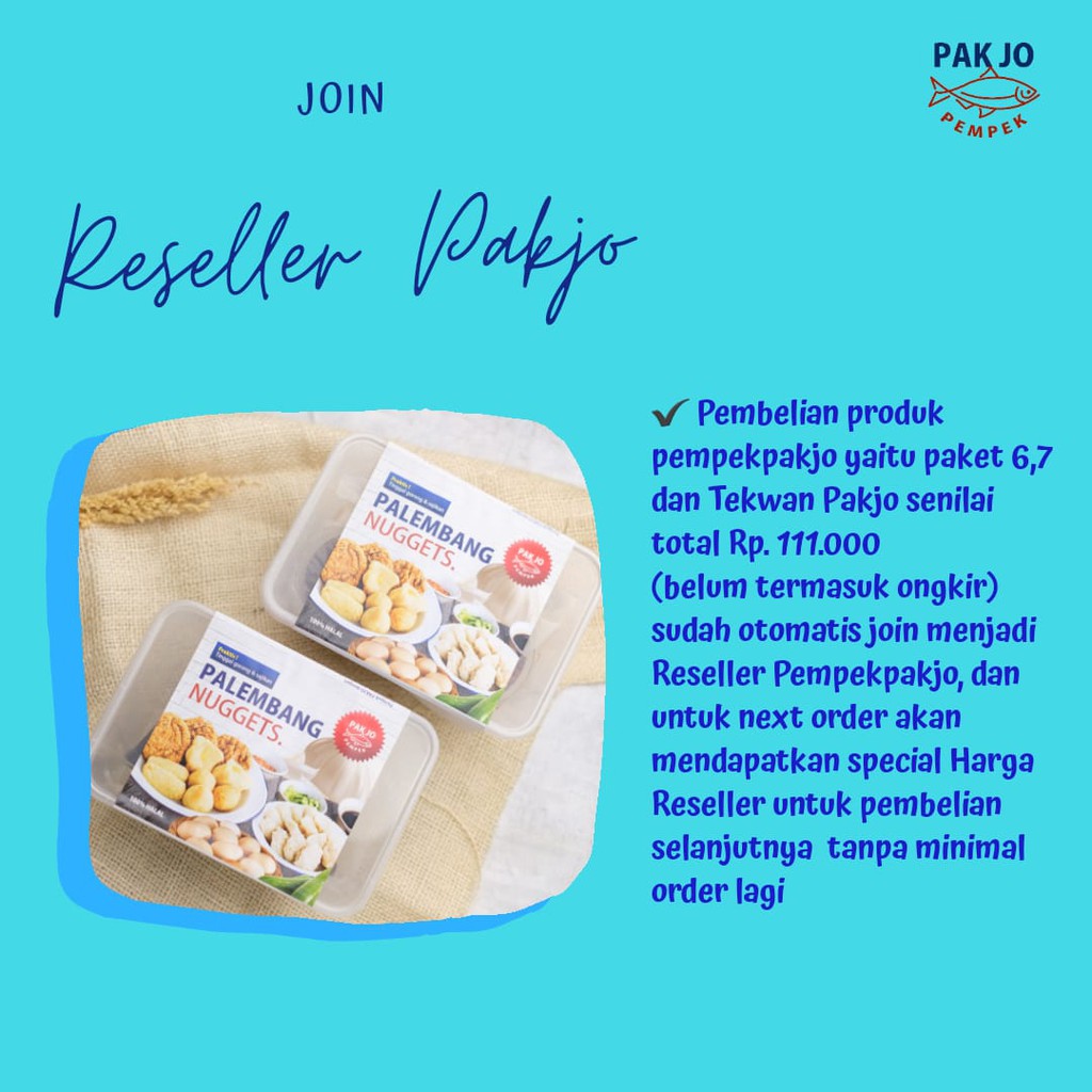 

PAKET RESELLER PEMPEK PAKJO