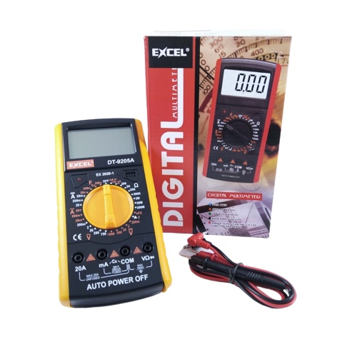 Multimeter Excel DT9205A Multitester Digital DT 9205A Tester Besar DT-9205A Avometer