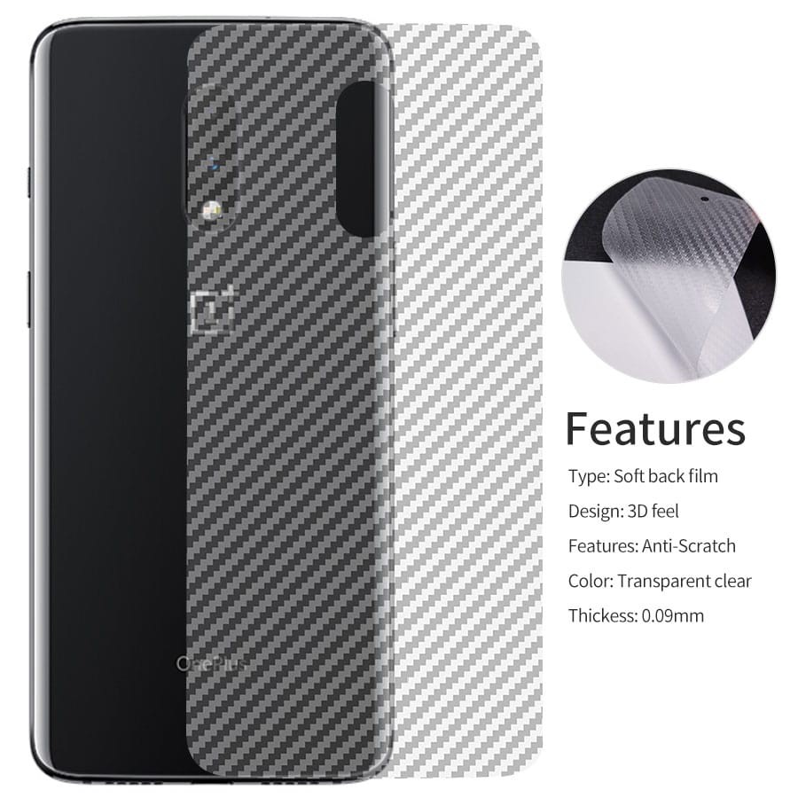 Oneplus 7 / One Plus 7 Pro Skin Carbon Garskin Anti Gores Belakang