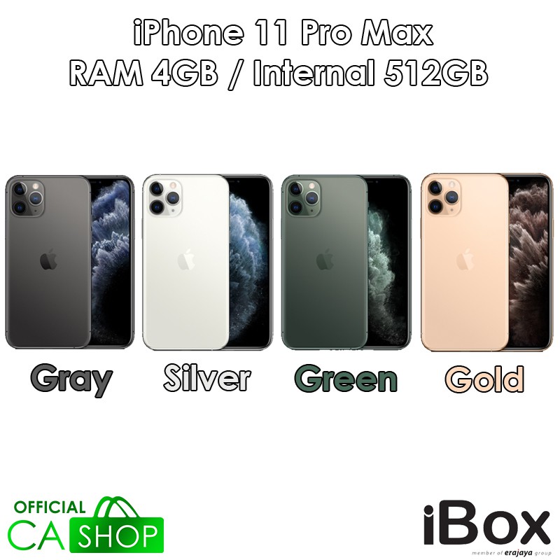 Apple Iphone 11 Pro Max 512gb New Baru Original Garansi Resmi Tam Ibox Shopee Indonesia