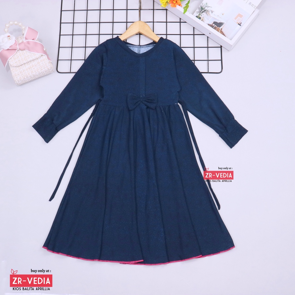 Gamis Pita Uk. 3-4 Tahun  / Gamis Muslim Ngaji Murah Lengan Panjang Perempuan Cewek