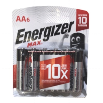 Energizer AAA 6pcs Baterai Tahan Lama Baterai Long Lasting A3 Ener Gizer Max Energizer Max isi 6 pcs