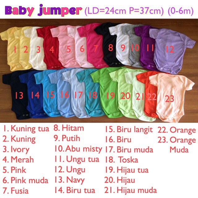 Baby jumper custom/ jumper polos/ jumper nama