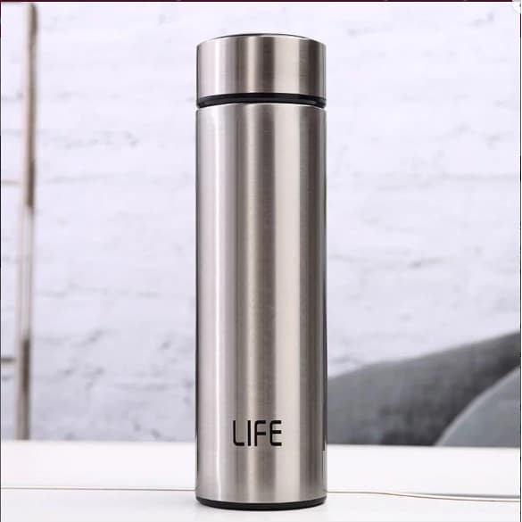 B90-4 Termos Air Panas LIFE 500 ML Vacum Flask Termos Air Minum - SILVER