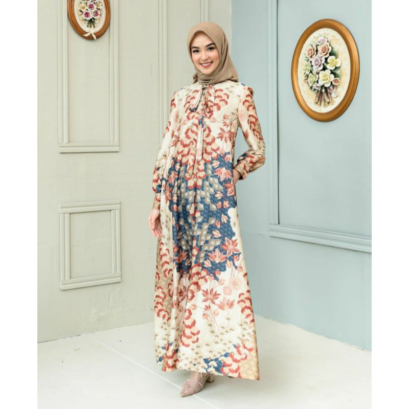 (siap kirim) Ava Dress Wearing klamby Redwood M