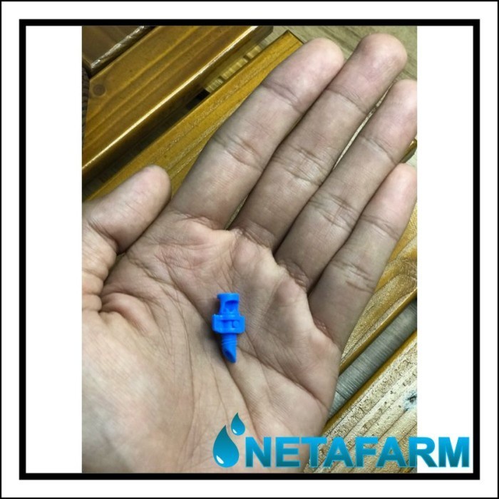 Nozzle Drip Micro Jet Spray Irigasi Hidroponik Sudut 90⁰ Biru 10 pcs