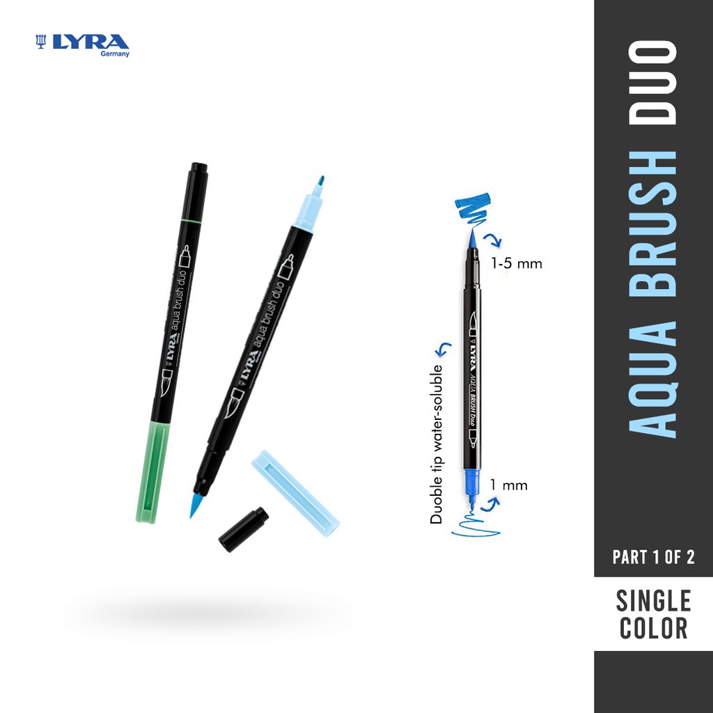 

Lyra Aqua Brush Dual Brush Pen 50 Warna