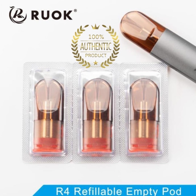 Ruok Relx V2 R4 Refillable Empty Pod Cartridge by Reewape