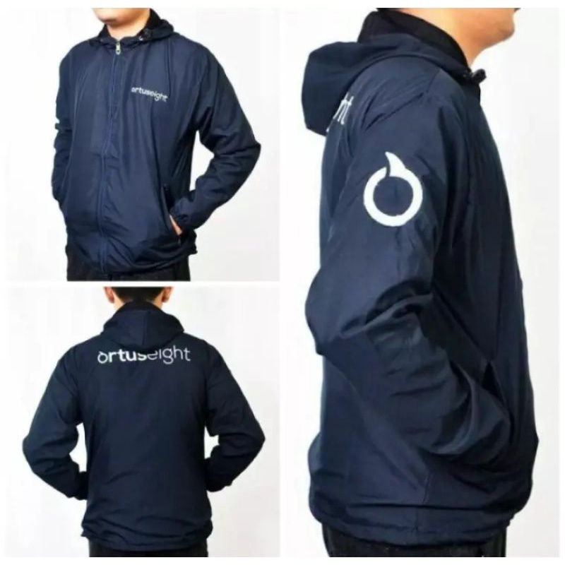 jaket parasut ortuseight  /jaket ortus olahraga running sport & casual premium pria/Jaket sport/jake