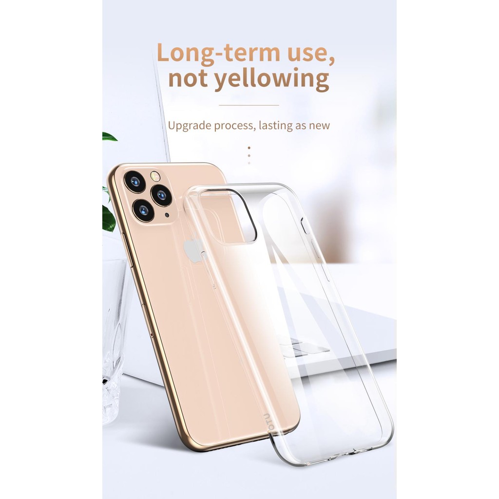 TOTU iPhone 11/11 Pro/11 Pro Max Case Slim Tipis Transparent Casing Bening