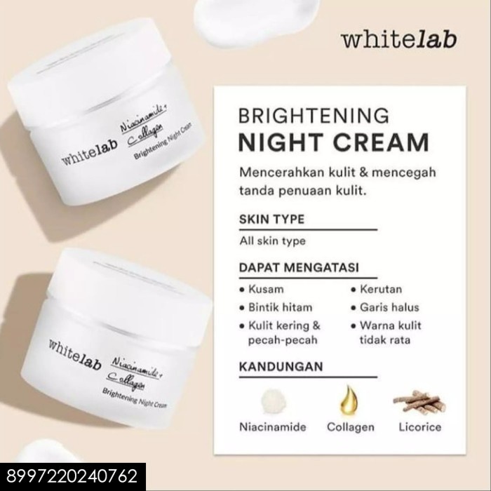 White lab WL Brightening Night Cream ampuh bikin muka putih