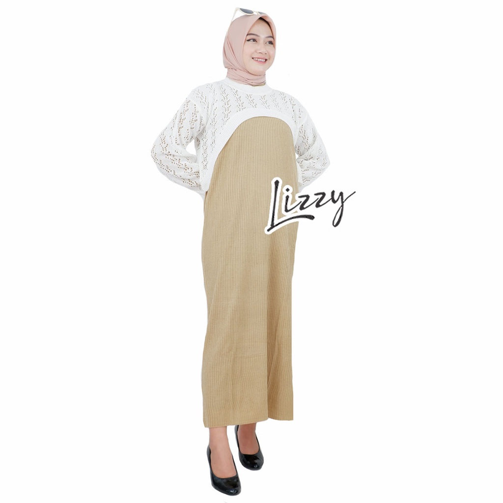 Lizzy - ONE SET FREYA PREMIUM-Mocca - Off White