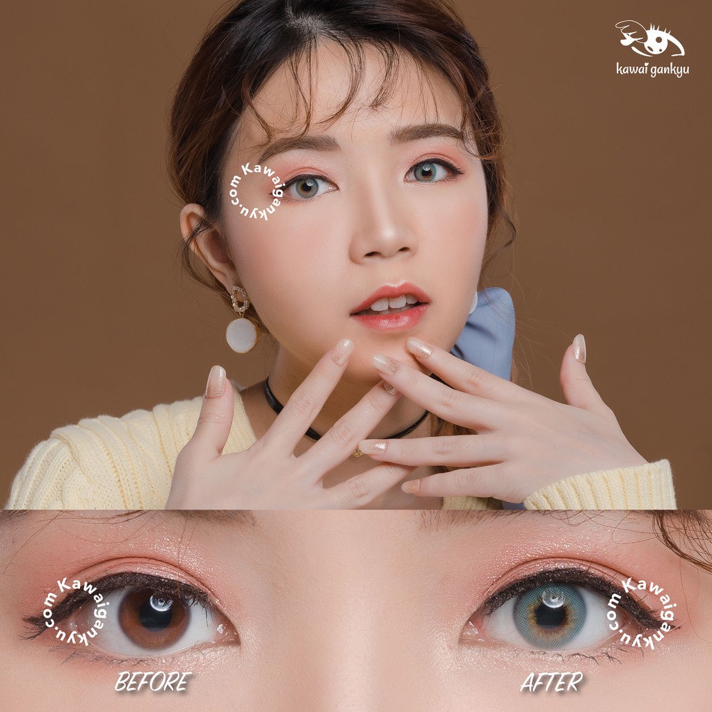 KawaiGankyu Softlens - Princess Nature Ocean (aqua) (1botol)