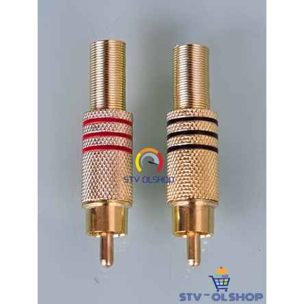 Jack RCA Gold / Jek Audio RCA Besi Gold Set