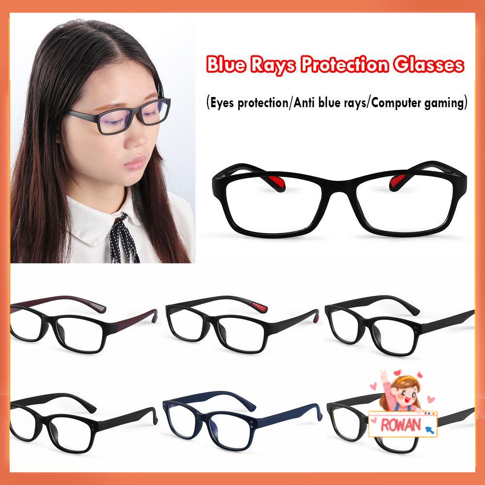 ❈ROWAN❈ Flat Mirror Anti Blue Rays Reading Computer Goggles Computer Glasses Anti-UV Unisex Gaming Eyeglasses Eyes Radiation Protection