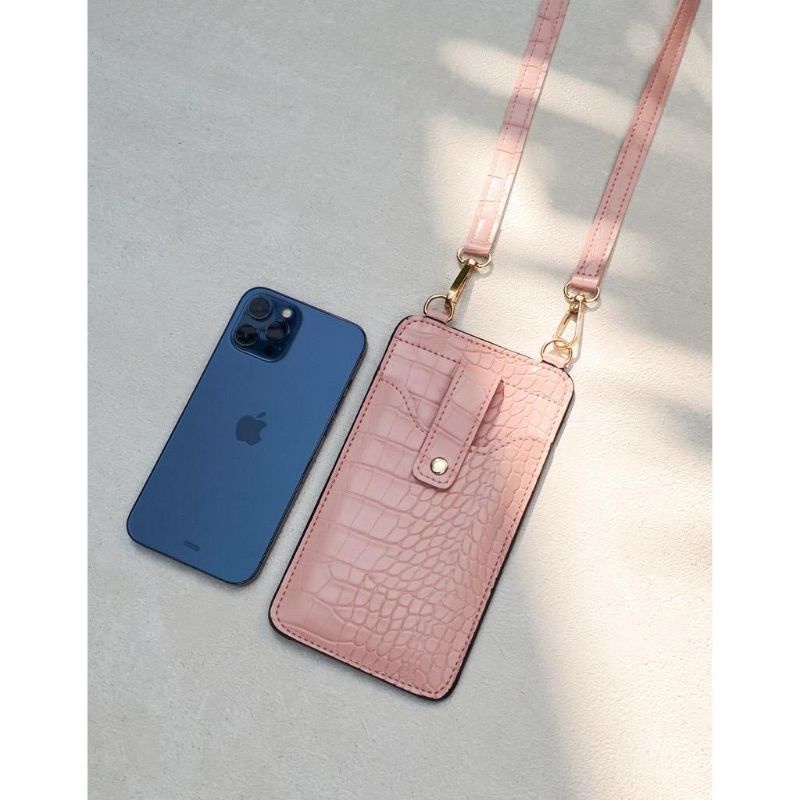 TERLARIS!!! TAS HP Slingphone Daily Motif Croco Bahan Kulit (Super) Slingpouch Slim Selempang Handphone Kekinian Wanita