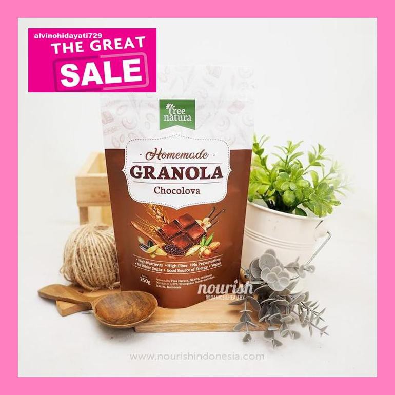 

Al04Nind Tree Natura, Granola Chocolova 250Gr (Dark Chocolate) Indvvl03