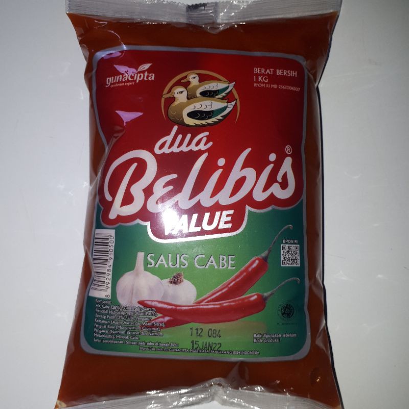 

Dua Belibis Value Pack Saus Cabe 1 KG