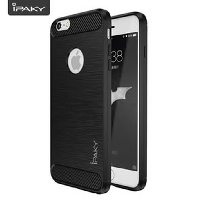 SOFTCASE IPHONE 5 - SLIM FIT CARBON IPAKY IPHONE 5 CASING HP