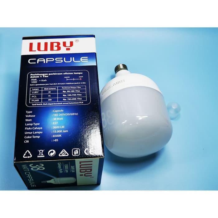 Lampu LED Putih 38 Watt Bohlam Capsule Luby New Generation Samsung Inside SNI Original