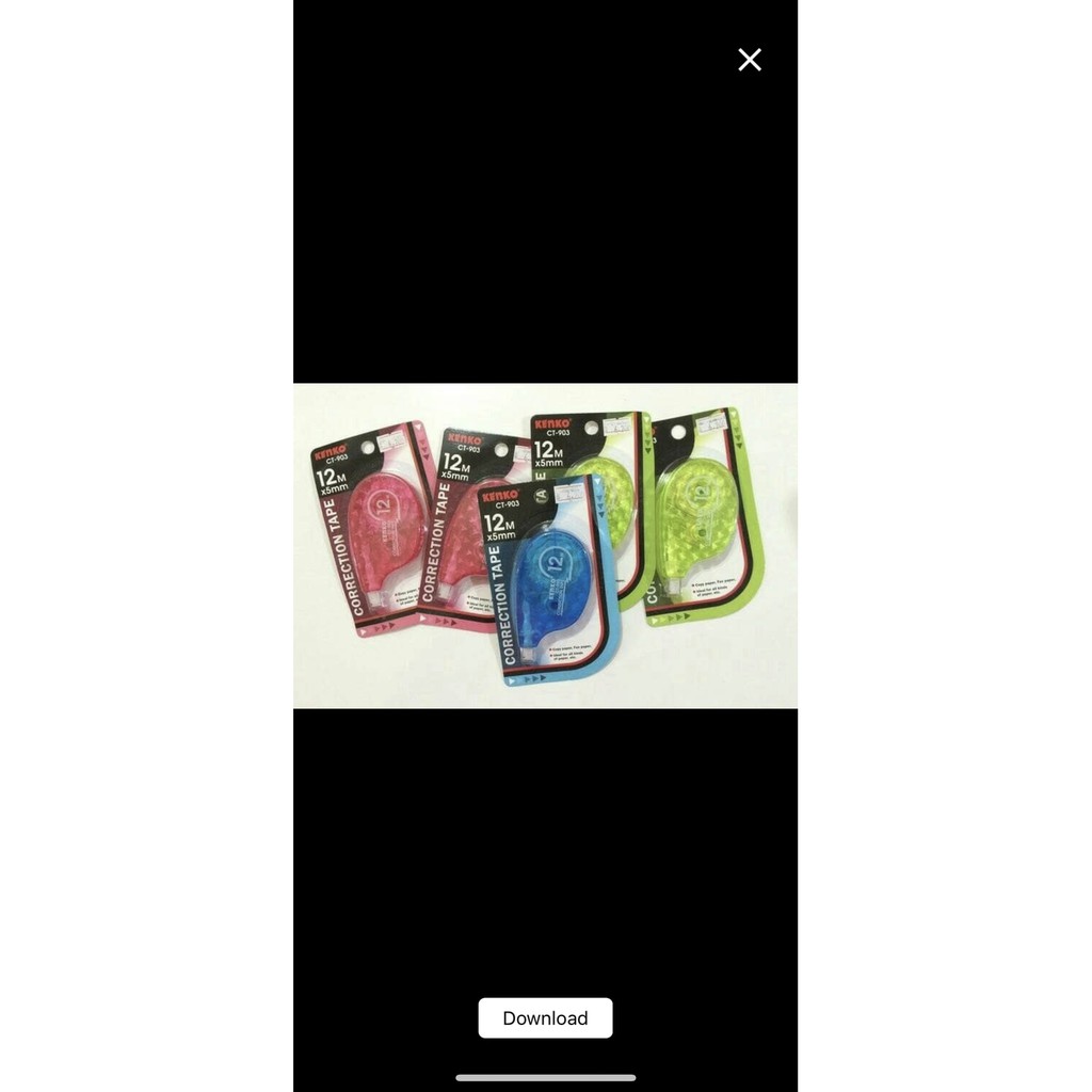 

Correction Tape Kenko CT-903 Tip-Ex Kertas 12 Meter atk