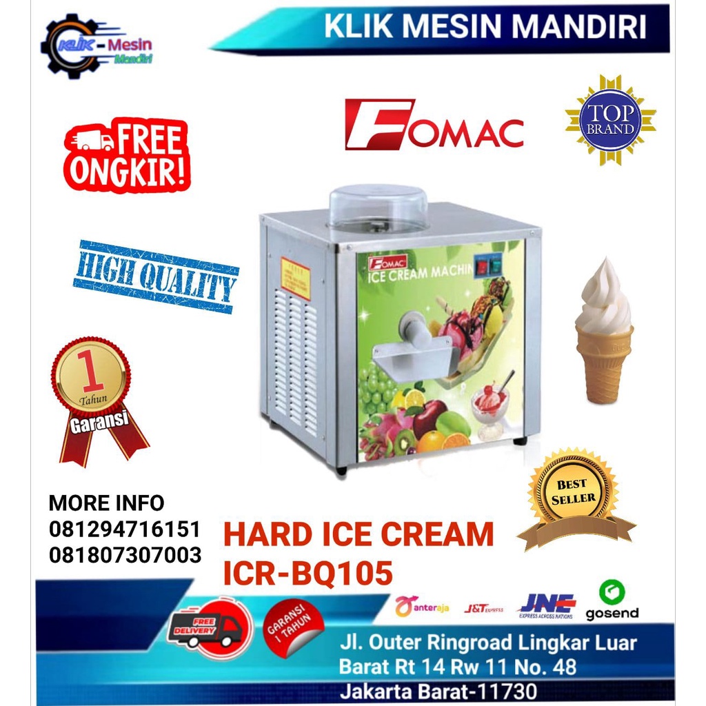 Mesin Pengolah Ice Cream Hard Ice Cream ICR-BQ105