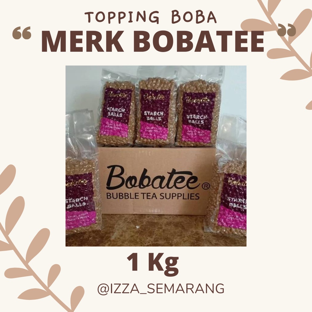 BOBATEE | TOPPING BOBA MERK BOBATEE | TOPING BOBA | BOBATEA | STRACHBALL BOBATEE | MUTIARA HITAM | B