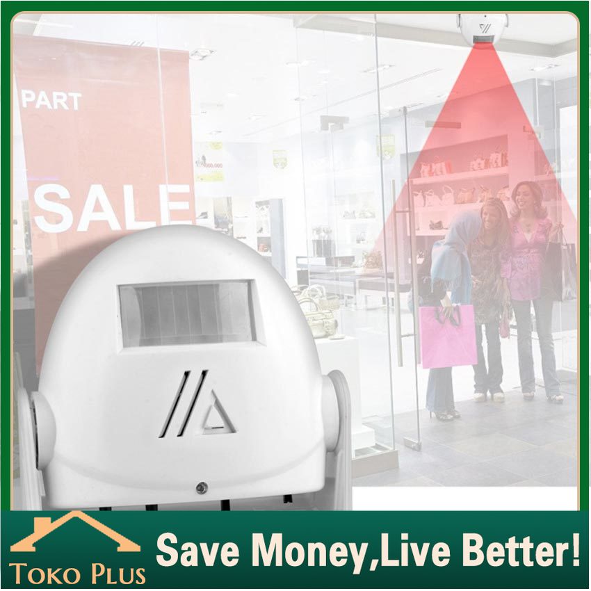 Bel Pintu Toko Rumah sensor gerak Selamat Datang Alarm Sensor Gerak- 32 melodi -Bel Bell toko pintu 