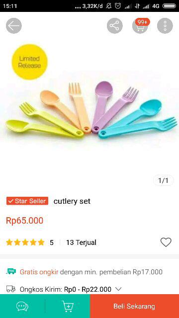 Ecer Cutlery 1pasang