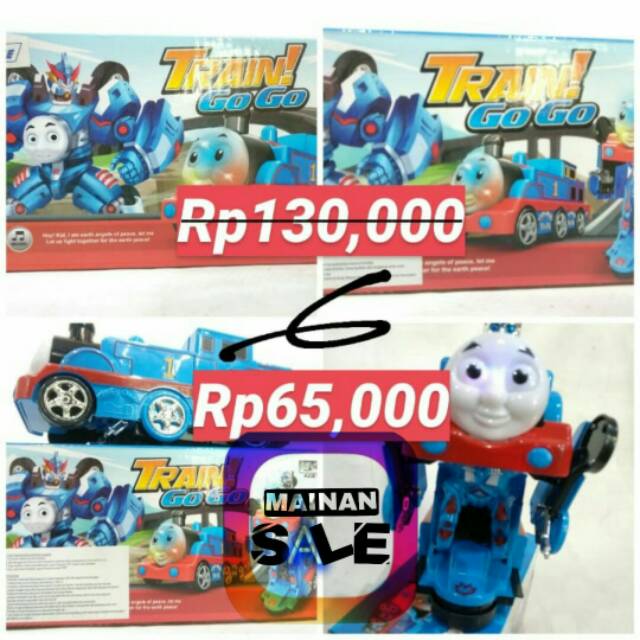 Mainan kereta thomas robot