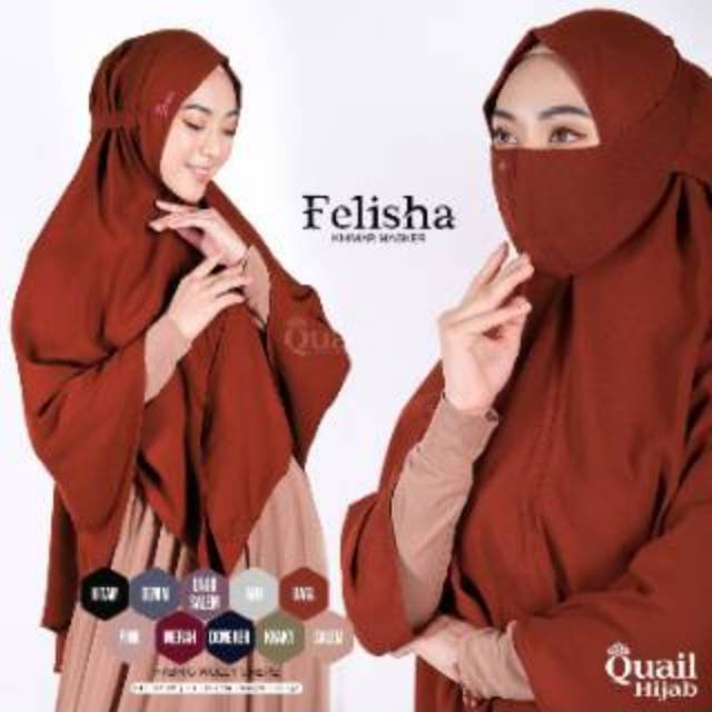 FELISHA QUAIL HIJAB INSTAN | PREMIUM JILBAB ORI QUAIL
