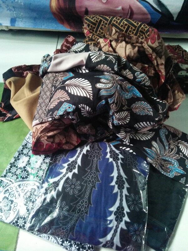 M-l-xl-xxl Batik Tunik Wanita Asj Sa Hrb026 Kenongo Pekalongan Sogan Tulis