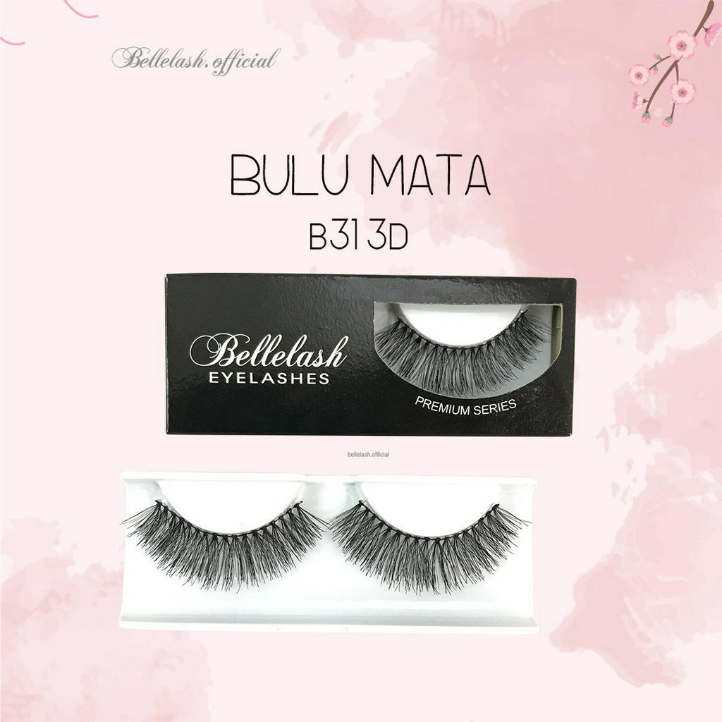 B31 3D Bulu Mata Palsu Handmade Natural False Eyelash Eye Lashes