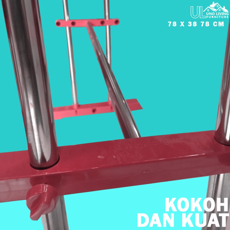 RAK/JEMURAN HANDUK DAN PAKAIAN JEMURAN STAINLESS TERMURAH CLOTHES RACK JEMURAN HANDUK BESI