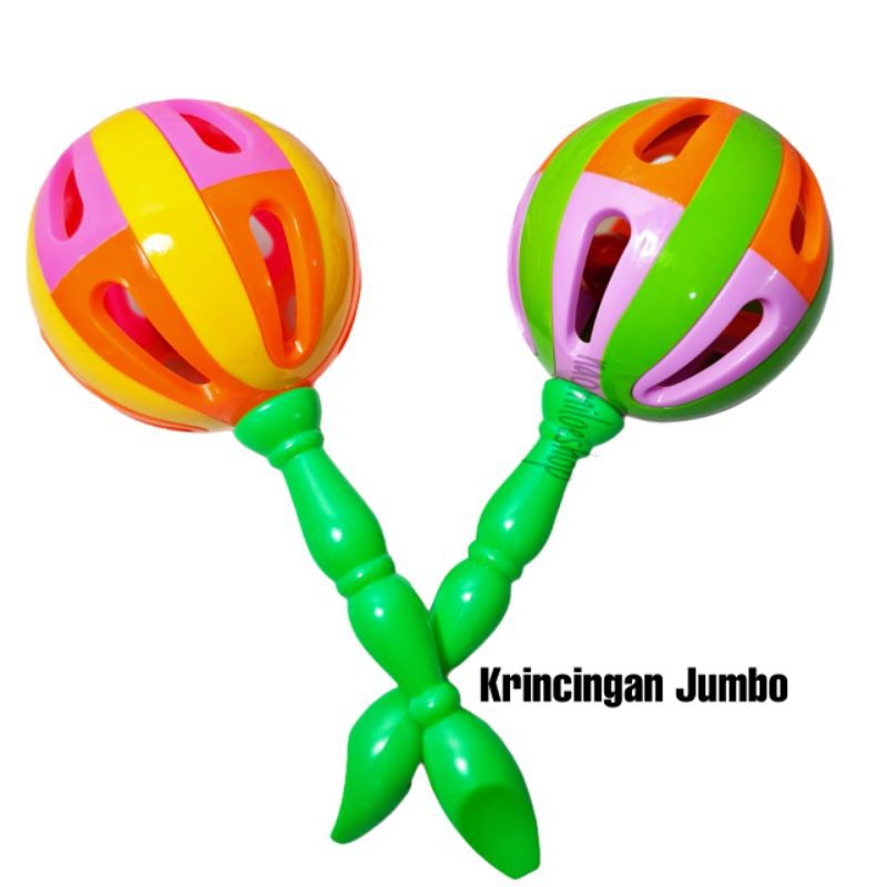 Kerincingan pagoda lolipop mainan bayi mainan krincingan Bola Bayi Krincingan anak murah-Jumbo